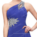 Wholesale Grace Karin Beaded One Shoulder Royal Blue Prom Dress CL2949-5